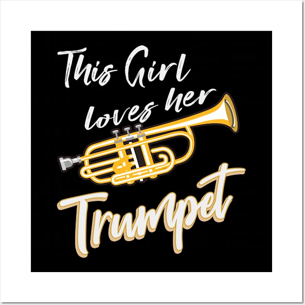 Trumpet Musical Instrument Wall Art by Foxxy Merch